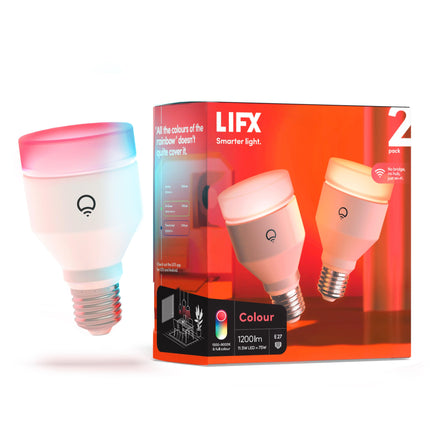 LIFX Colour 1200lm A60 2-Pack Hard Bundle - Clear Deals