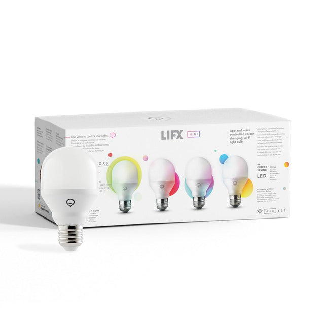 LIFX Colour 800lm A60 4-Pack Hard Bundle - Clear Deals